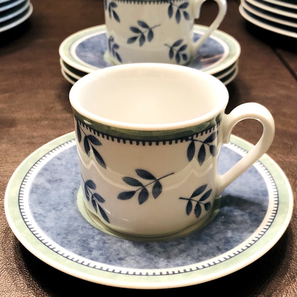 Villeroy & Boch Switch 3 Demitasse Cup & Saucer  *partial set* 2 cups 4 saucers